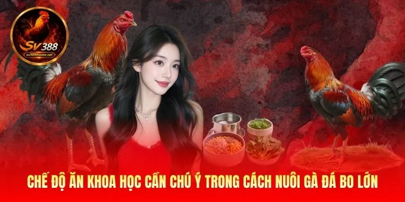 Cách Nuôi Gà Đá Bo Lớn Đạt Chuẩn Chuyên Nghiệp Cho Sư Kê 2 Chế độ ăn khoa học cần chú ý trong cách nuôi gà đá bo lớn