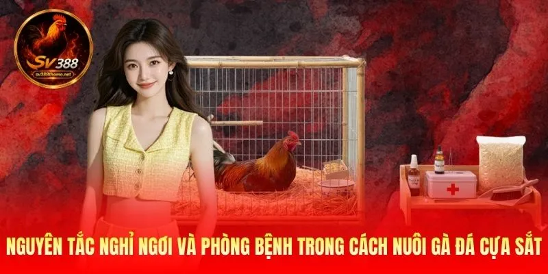 Cách Nuôi Gà Đá Cựa Sắt - 3 Yếu Tố Để Chiến Kê Mạnh Mẽ 4 Nguyên tắc nghỉ ngơi và phòng bệnh trong cách nuôi gà đá cựa sắt